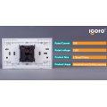 Igoto Estilo Americano A1011 1 Gang 1 Manera Interruptor Eléctrico De Pared